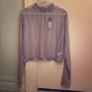 💟 Lavender Lace See-Through Top 💟 By Wild Fable